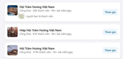 Cảnh báo các trang Facebook, Zalo giả mạo Hội Trầm Hương Việt Nam