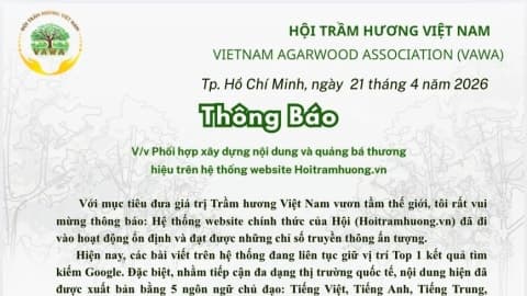 Quảng bá thương hiệu Trầm hương Việt Nam ra thế giới qua hệ thống đa ngôn ngữ